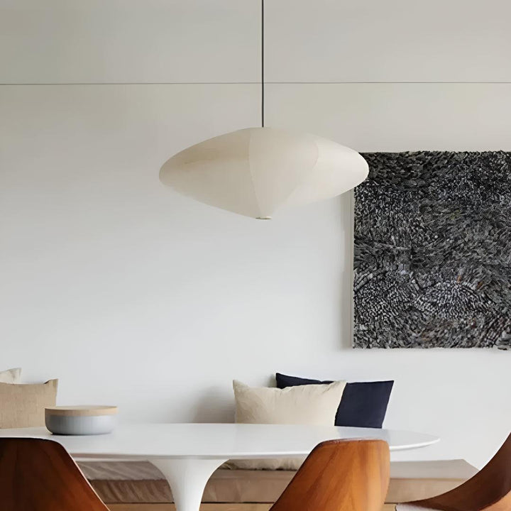 Akari Paper Pendant Light For Home Lighting With Disk Shape