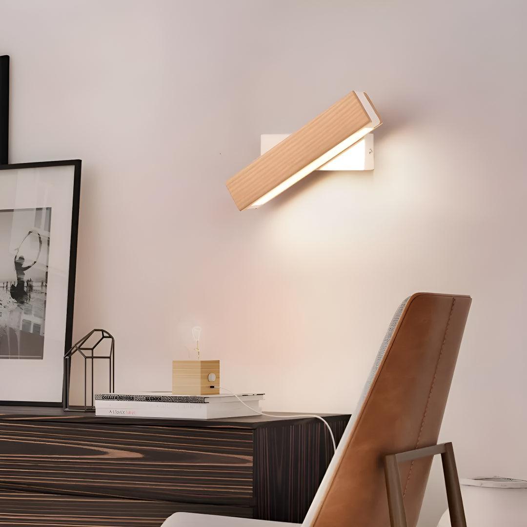 Angled Linear Wall Light With Adjustable Tilt
