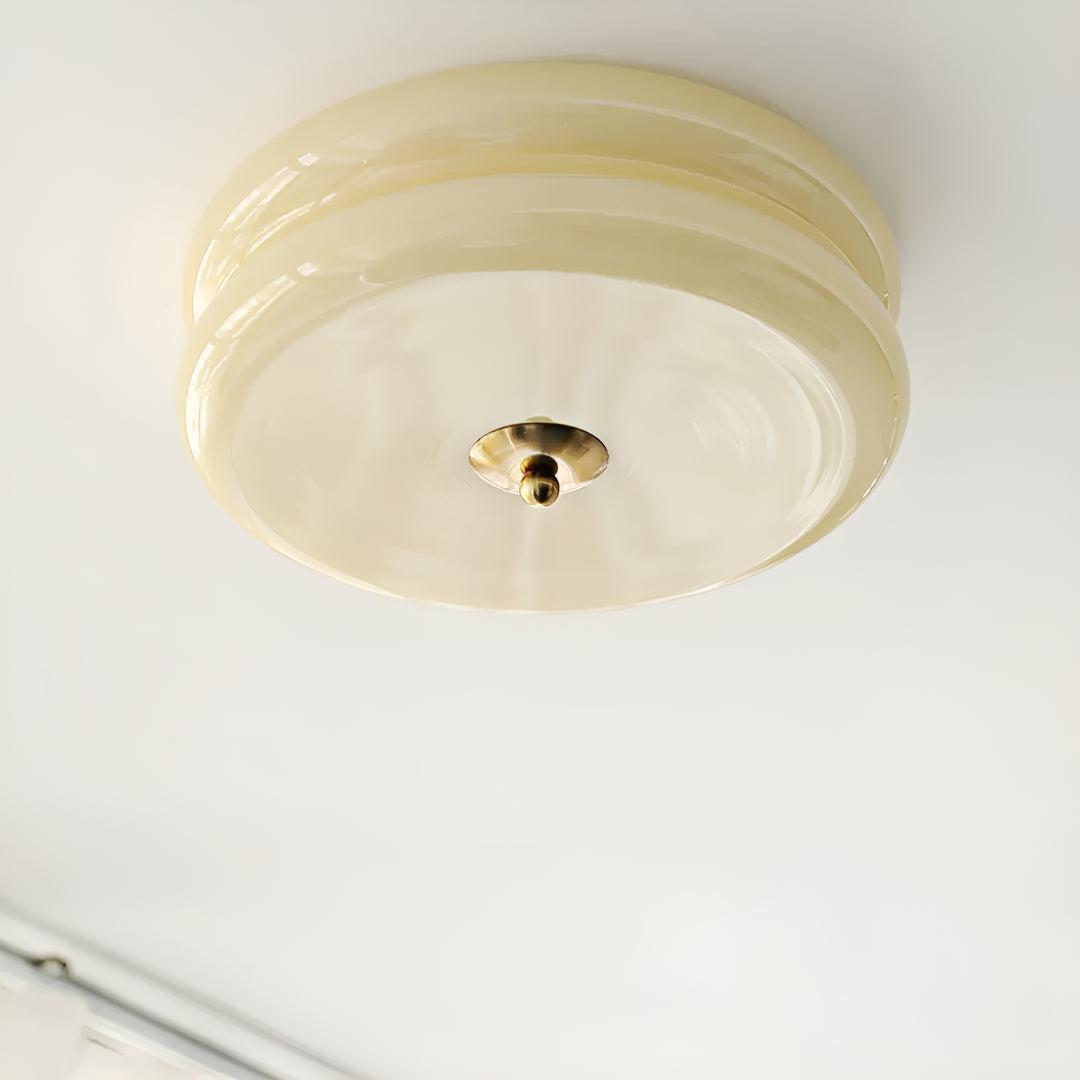 Art Deco Flush Mount Ceiling Light With Vintage Design
