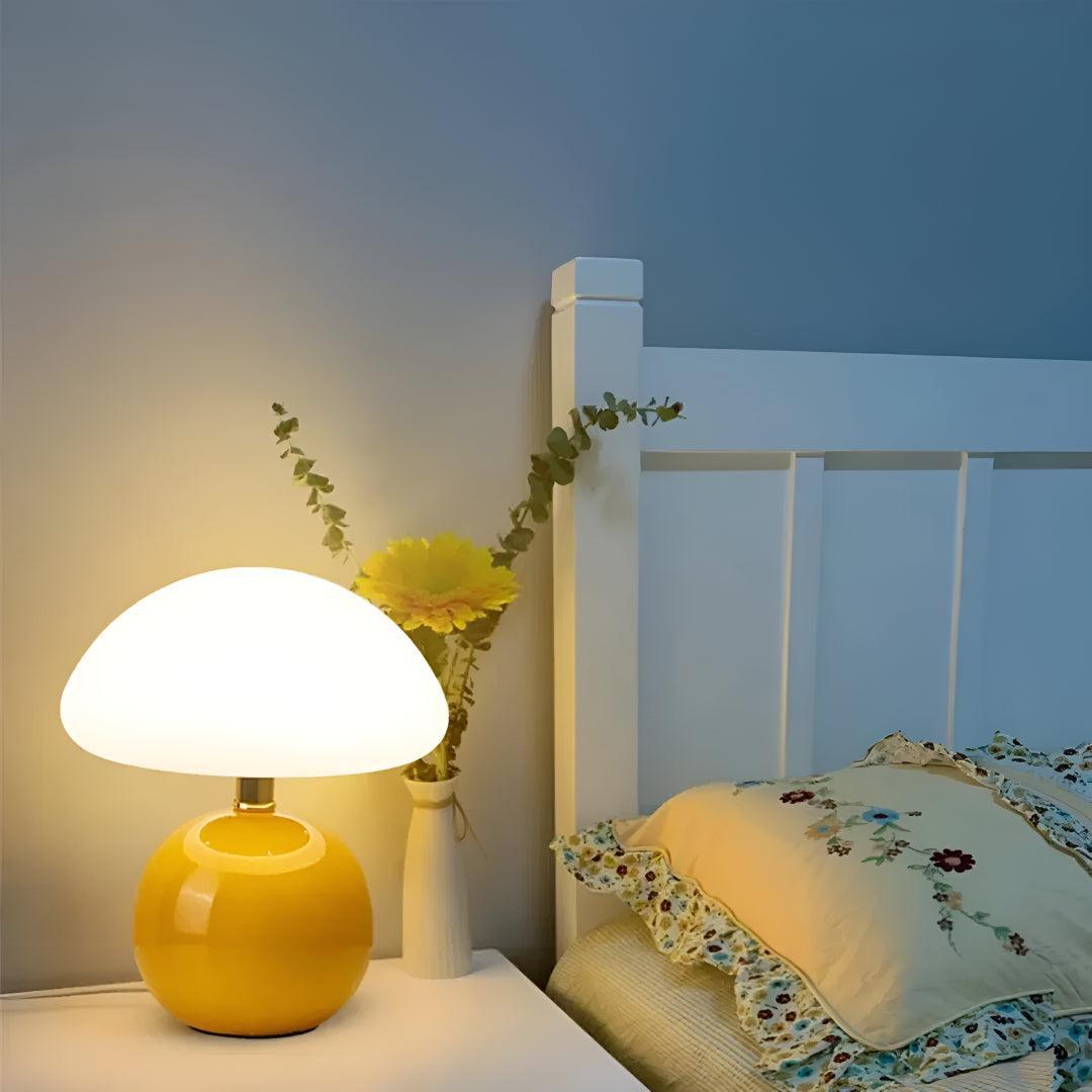 Blush Cloud Bedside Table Lamp With Ambient Lighting
