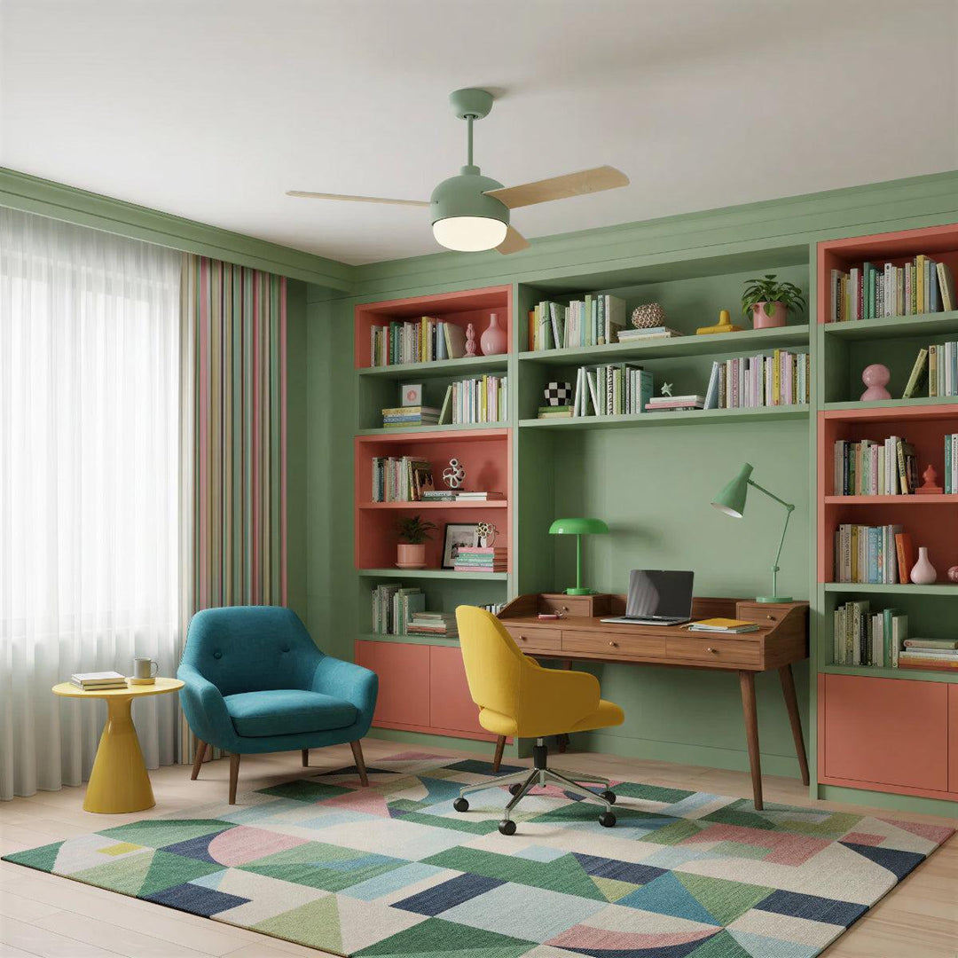 Ceiling Fan Light Featuring Modern Nordic Design And Remote Control