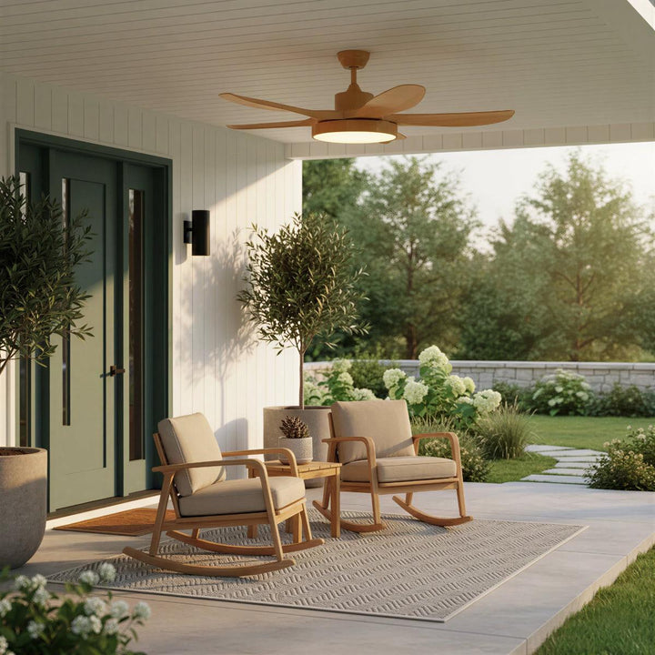 Ceiling Fan Light With Quiet Motor And Remote Control