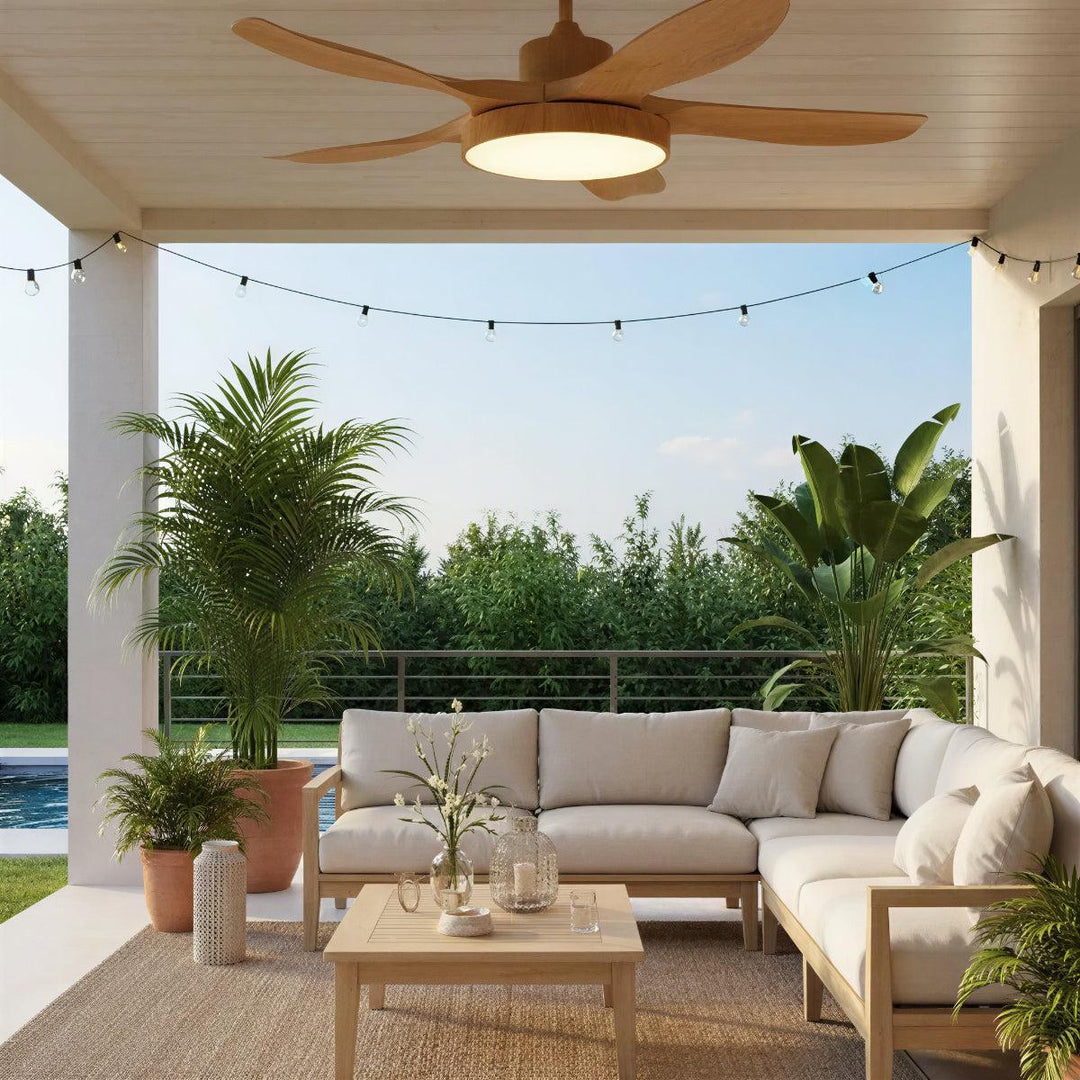 Ceiling Fan Light With Quiet Motor And Remote Control