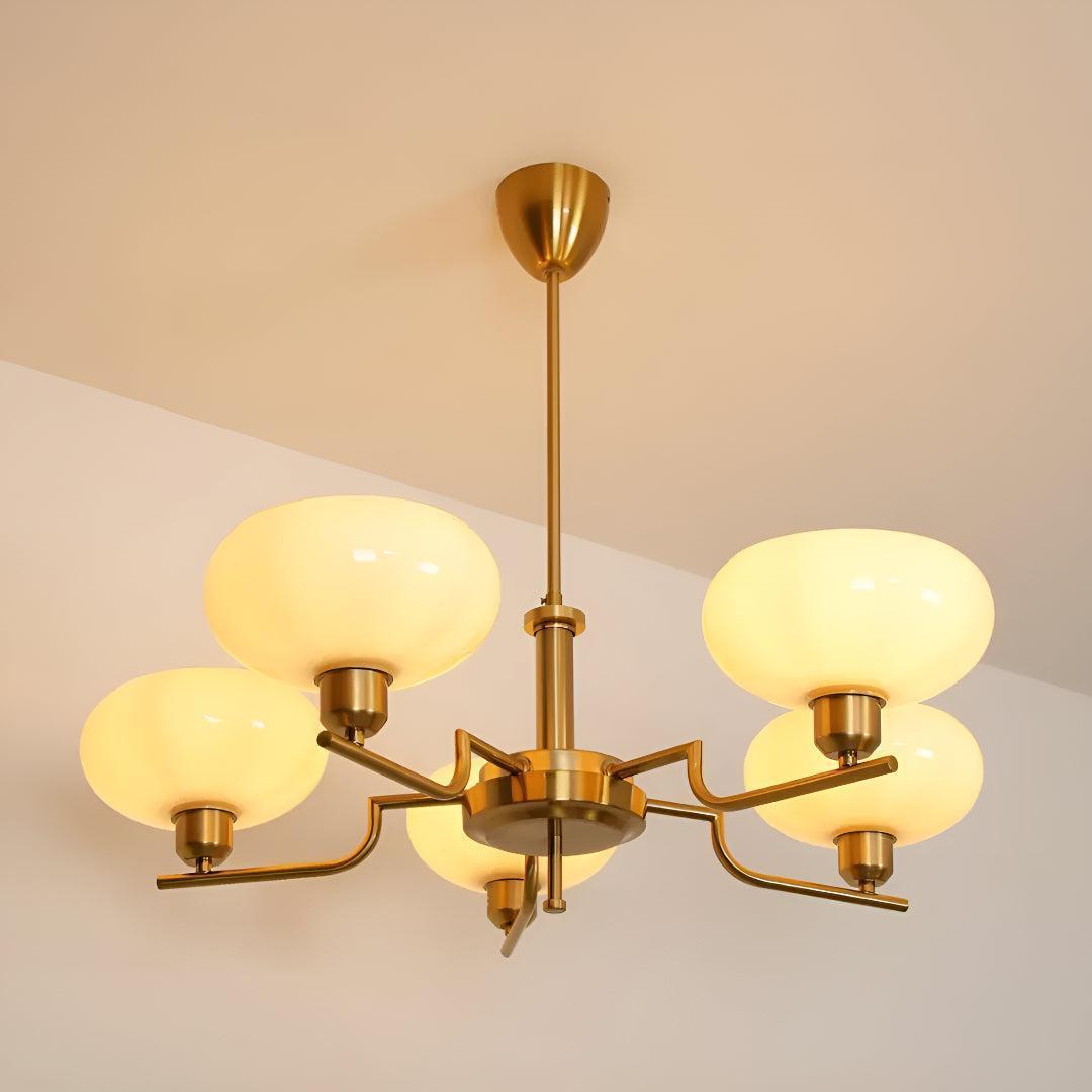 Chandelier With Contemporary Art Deco Styling