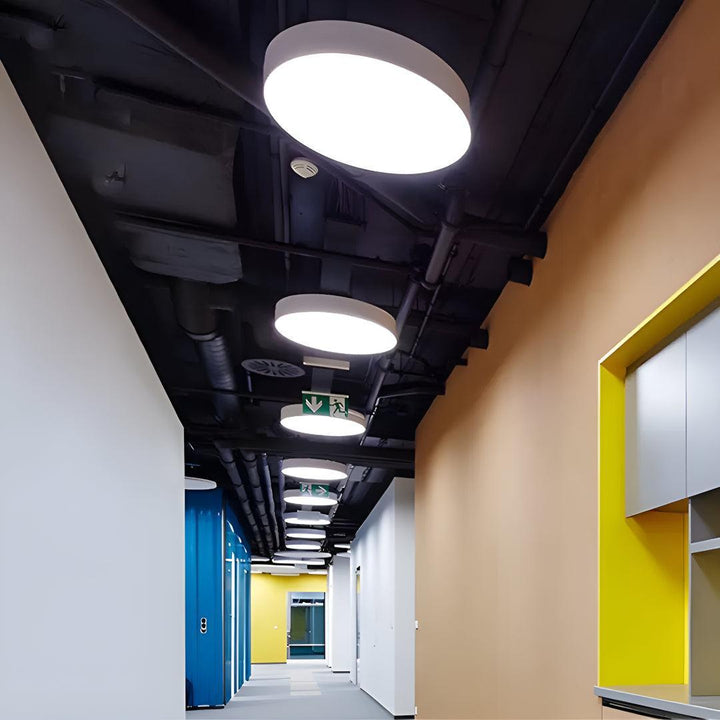 Commercial Round Pendant Lighting For Office And Gym Workspaces