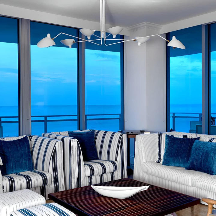 Contemporary Pendant Lamps With Wide Extended Arms