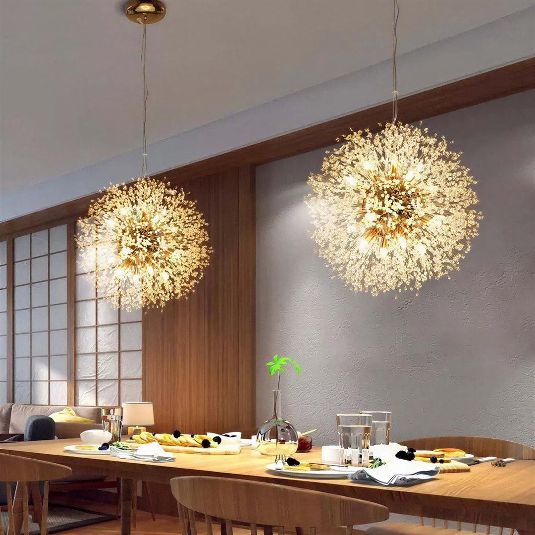 Dandelion Starburst Chandelier With Sculptural Design