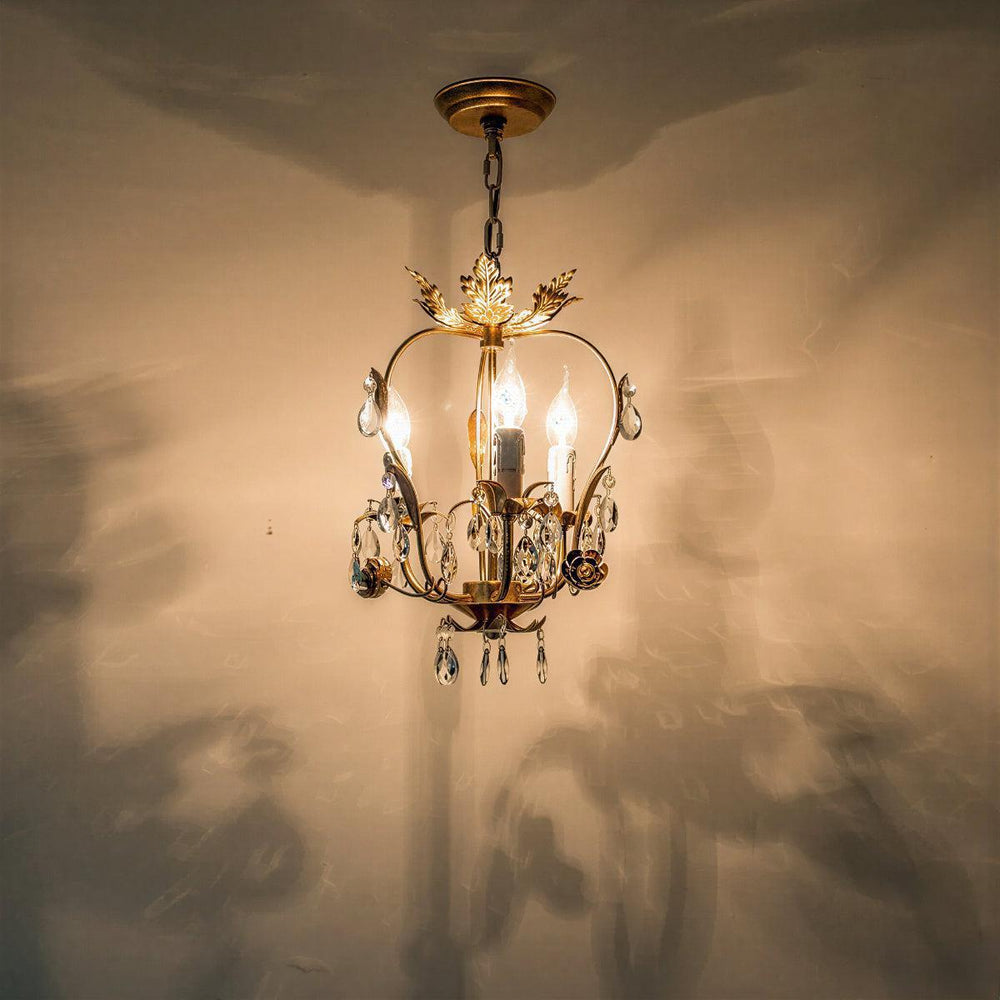 Decorative Vintage Crystal Chandelier Pendant Light
