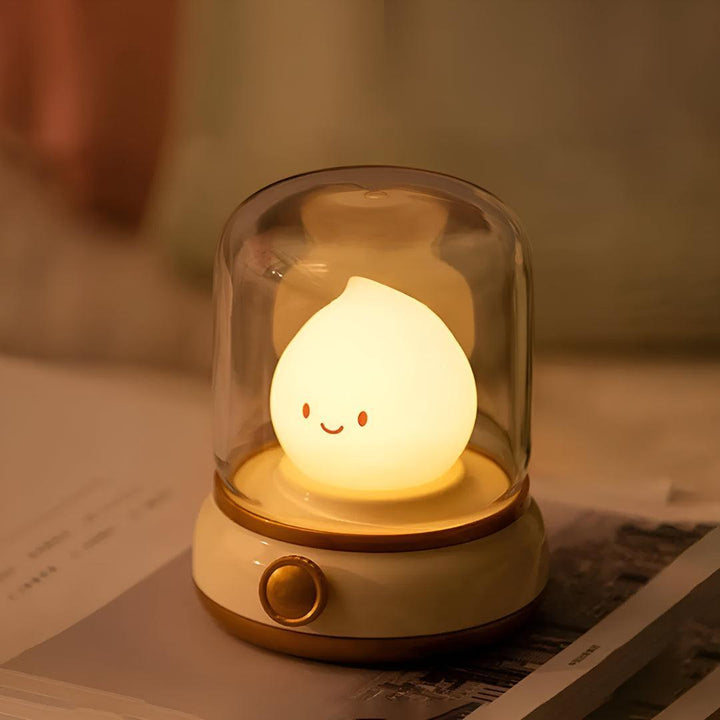 Dimmable Flame Night Light Bedside Lamp With Adjustable Brightness