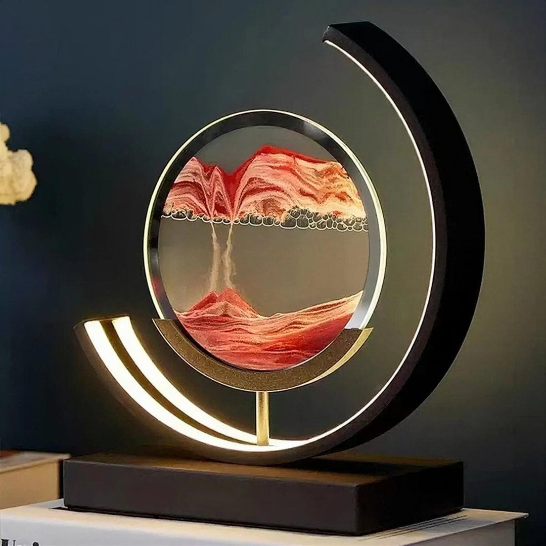 Dynamic Moving Sand Art Bedside Table Lamp