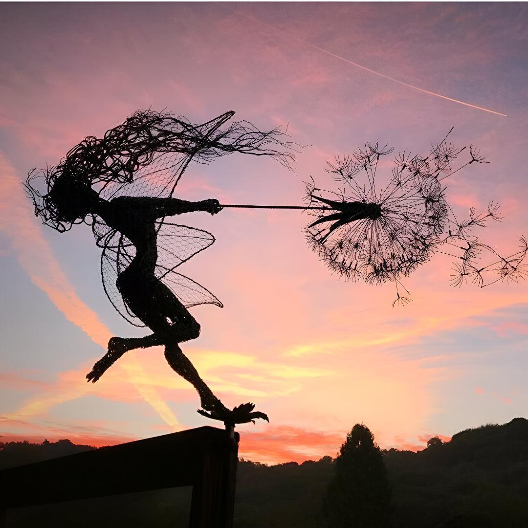 Fairy Garden Ornament Sculpture For Enchanted Outdoor Decor