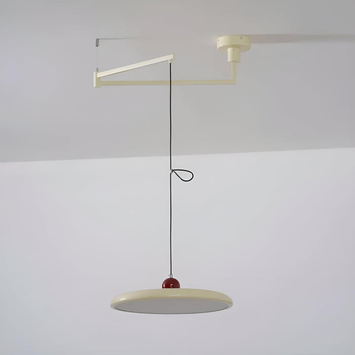 Flat Pendant Light With Adjustable Arm