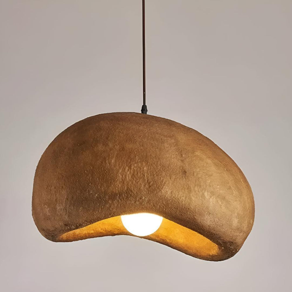 Japandi Style Wabi Sabi Pendant Light With Warm Glow
