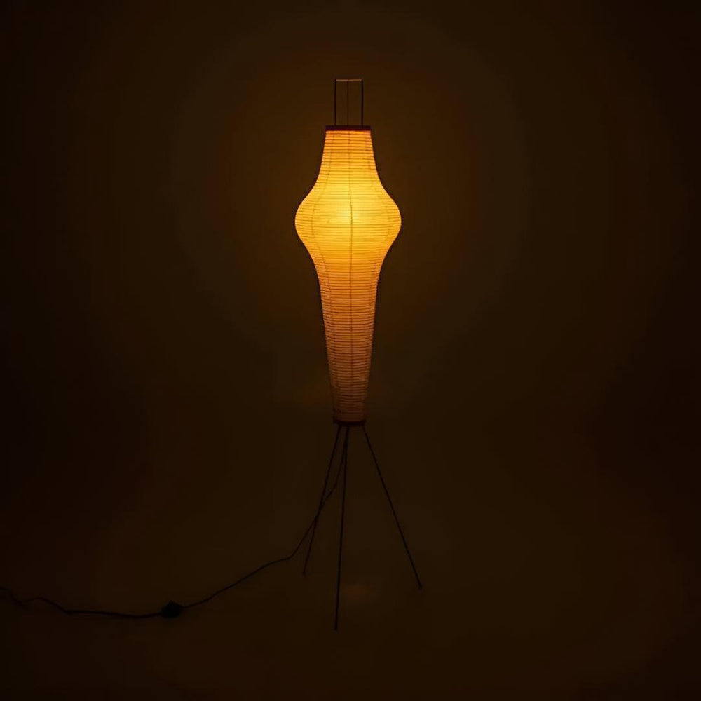 Japanese Washi Akari Paper Floor Lamp With Warm Glow