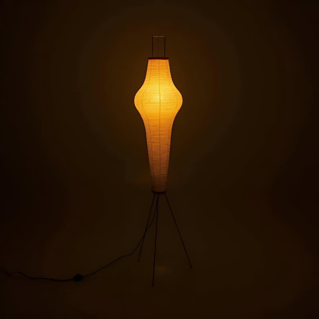 Japanese Washi Akari Paper Floor Lamp With Warm Glow