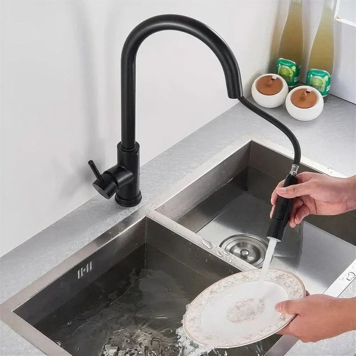 Kitchen Mixer Tapware With Integrated Touch Sensor And Pull-Out Spray