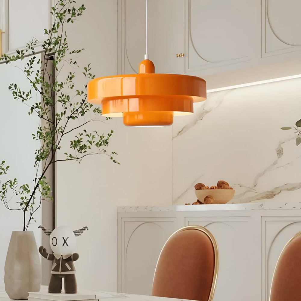 Layered Mid Century Nordic Pendant Lighting Fixture