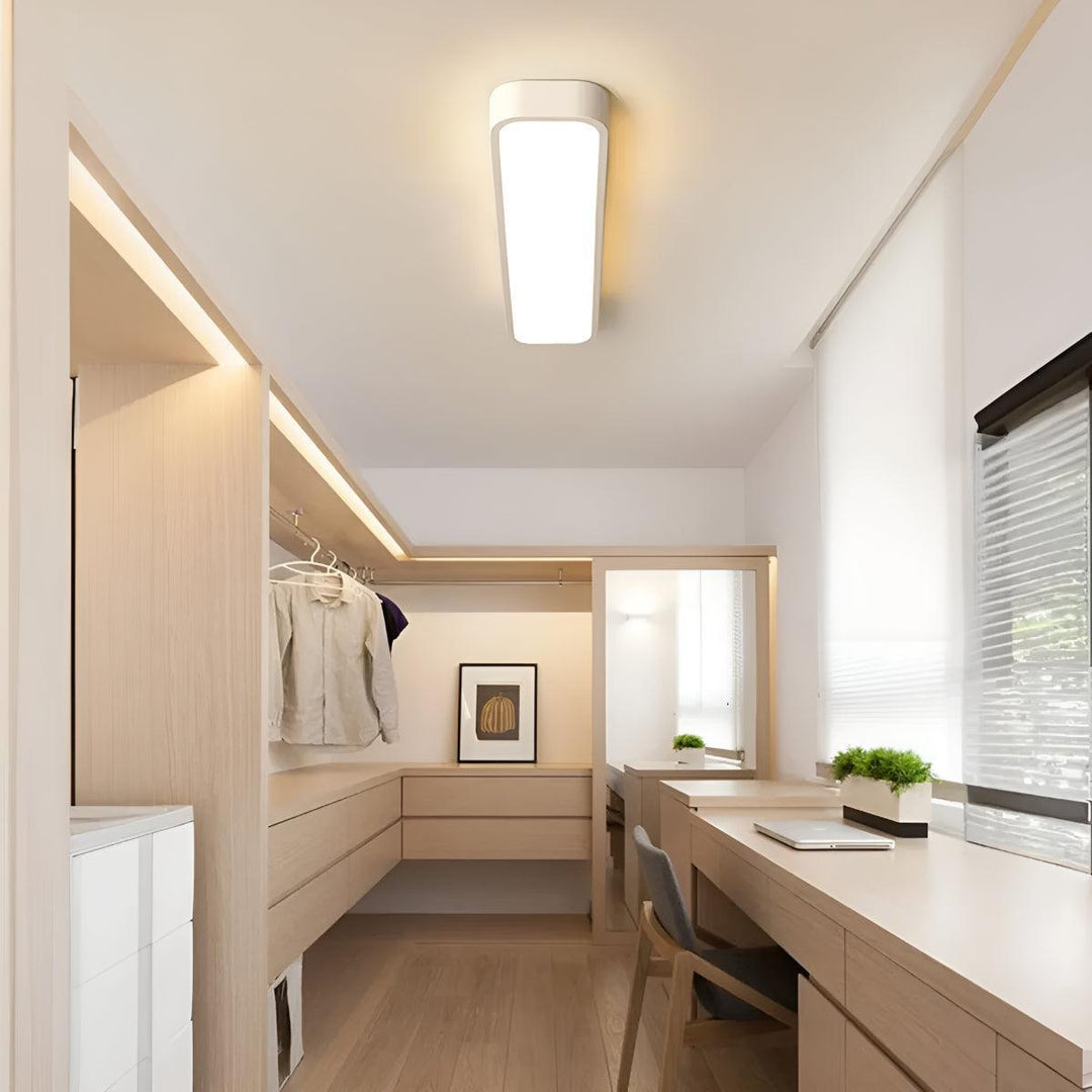 Linear Minimalist Nordic Ceiling Light Fixture With Flush Mount Design