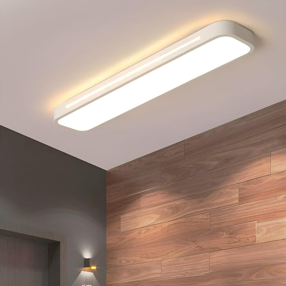 Linear Minimalist Nordic Ceiling Light Fixture With Flush Mount Design