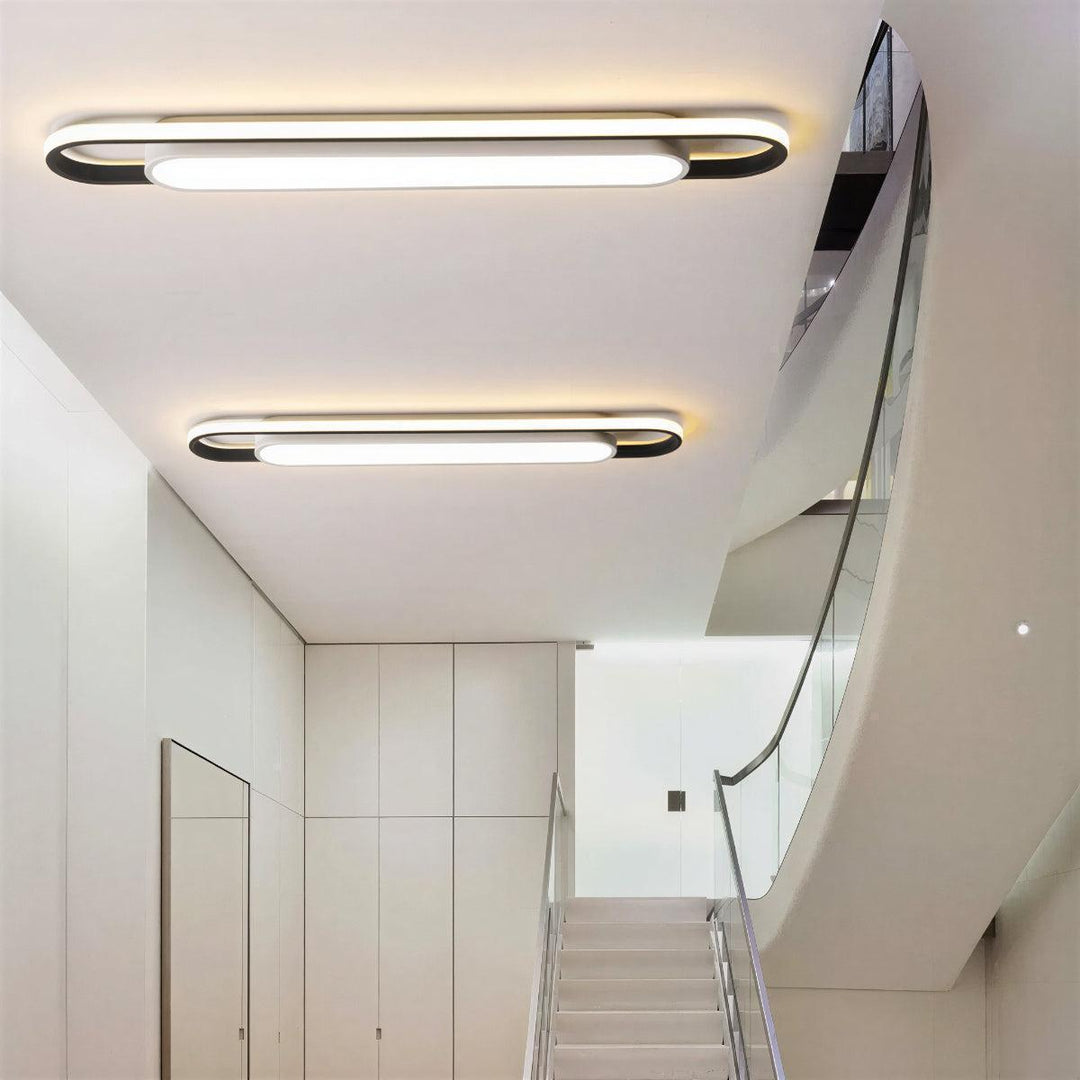 Long Linear Integrated Flush Mount Ceiling Light Fixture