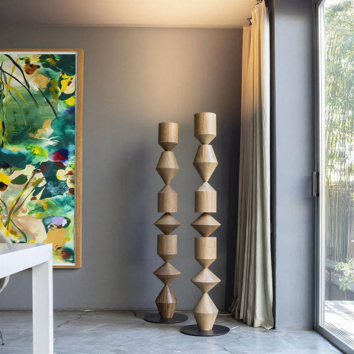 Mid Century Geometric Floor Lamp With Refined Distinctive Indirect Lighting Design