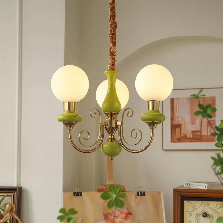 Mid Century Hanging Chandelier Light Fixture With Contemporary Style