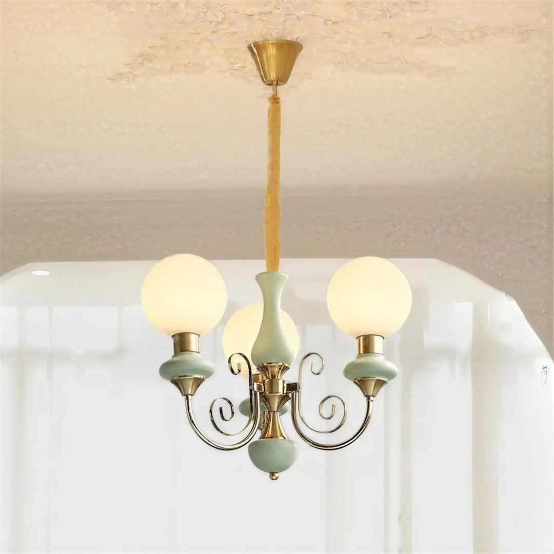 Mid Century Hanging Chandelier Light Fixture With Contemporary Style