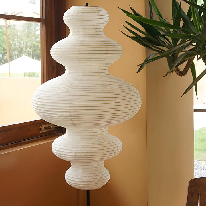 Mid Century Noguchi Floor Lamp With Sculptural Ambient Light