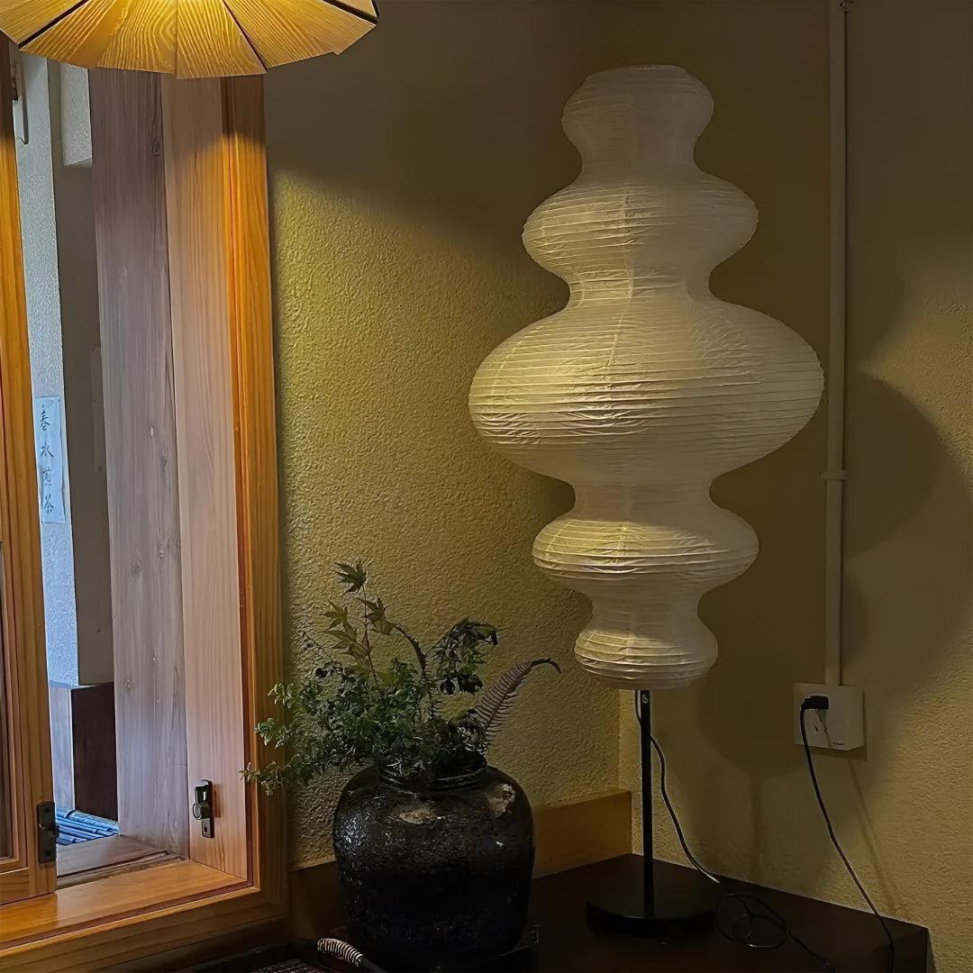 Mid Century Noguchi Floor Lamp With Sculptural Ambient Light