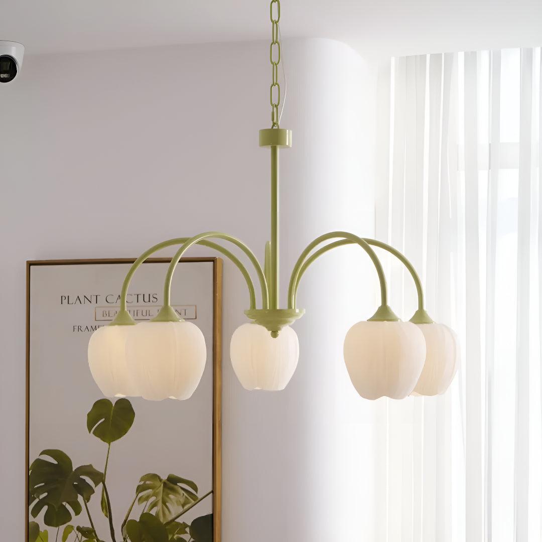 Mid Century Tulip Chandelier With Retro Style