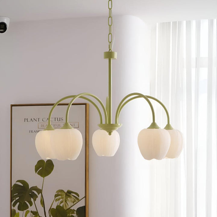 Mid Century Tulip Chandelier With Retro Style