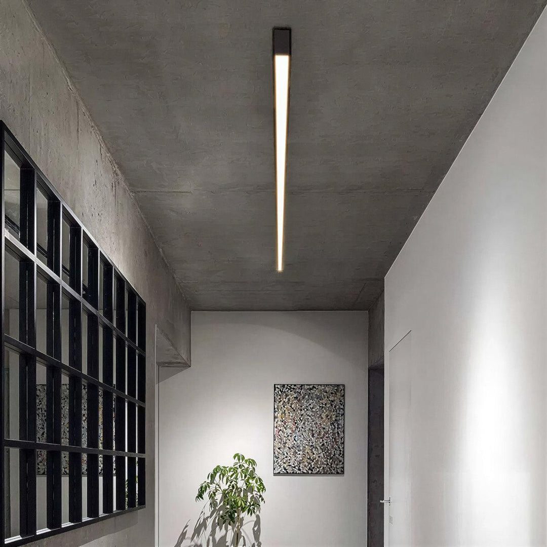 Minimalist Modern Linear Long Flush Mount Ceiling Light Fixture
