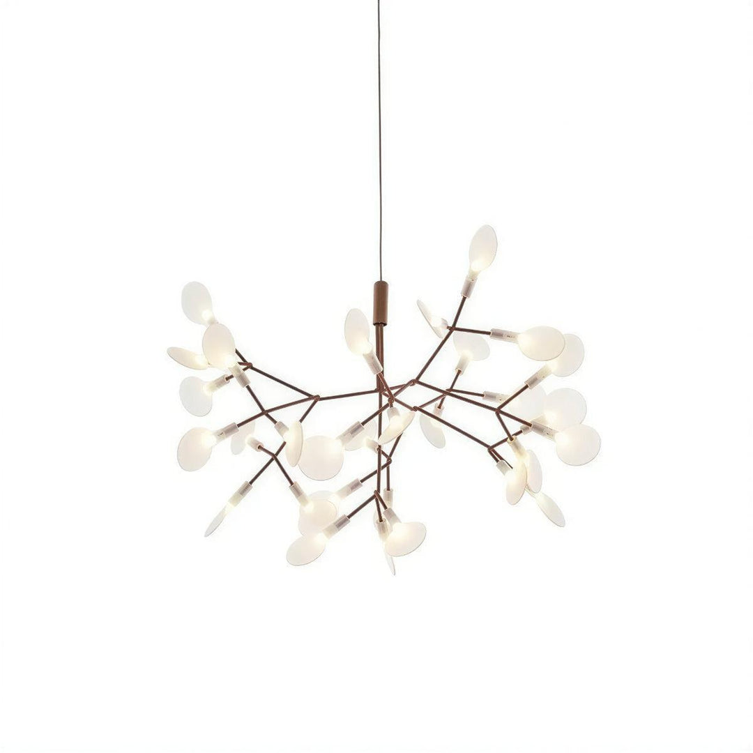 Modern Chandelier With Organic Leaf Design