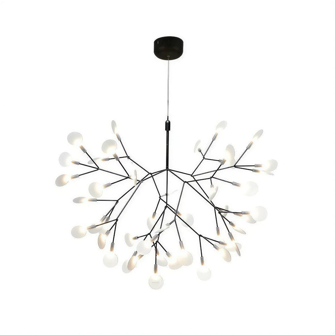 Modern Chandelier With Organic Leaf Design