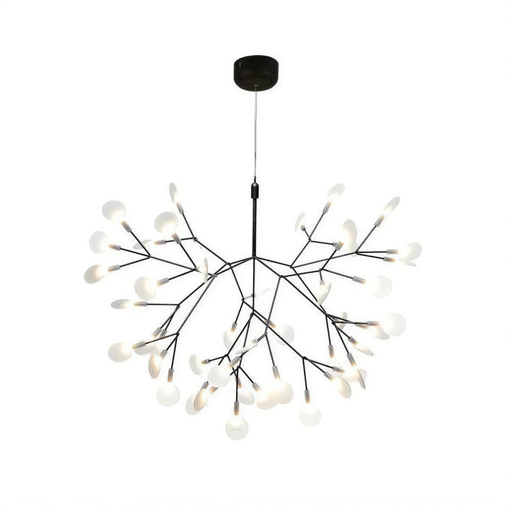 Modern Chandelier With Organic Leaf Design