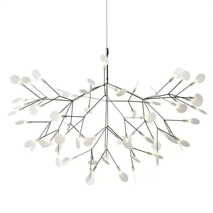 Modern Chandelier With Organic Leaf Design