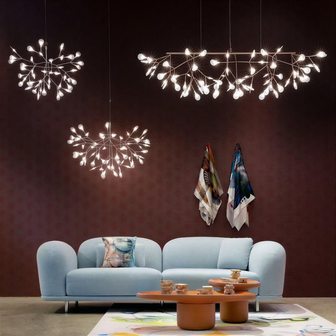 Modern Chandelier With Organic Leaf Design