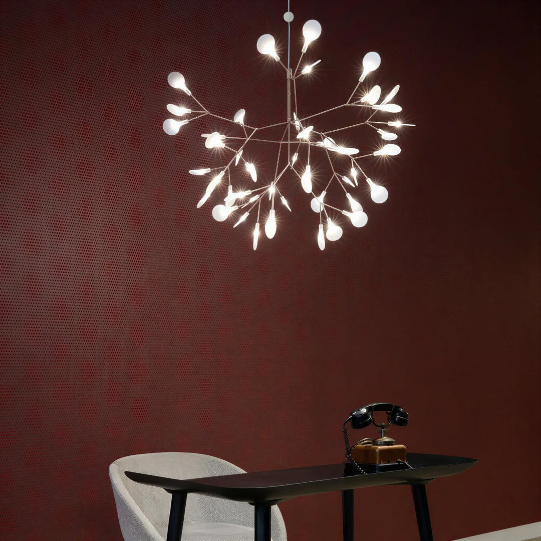 Modern Chandelier With Organic Leaf Design