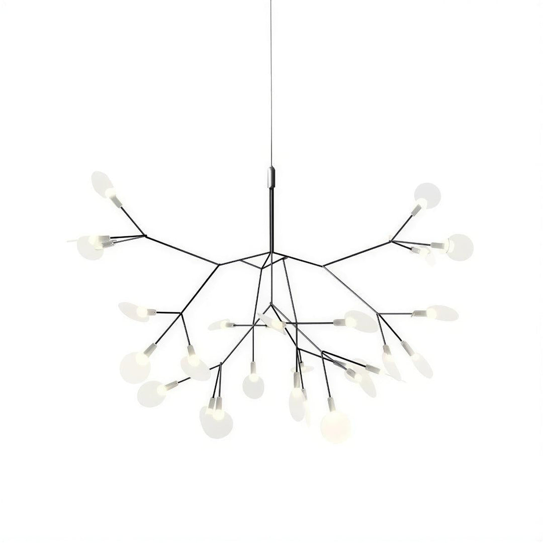Modern Chandelier With Organic Leaf Design