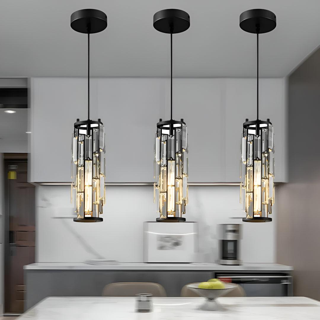 Modern Crystal Styled Pendant Lights for Kitchen and Dining Areas