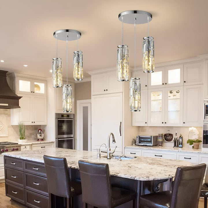 Modern Crystal Styled Pendant Lights for Kitchen and Dining Areas