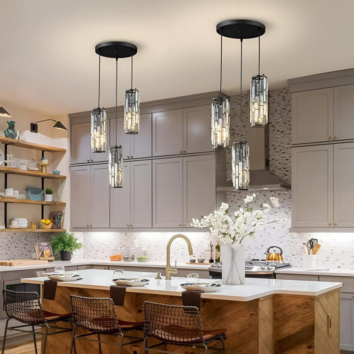 Modern Crystal Styled Pendant Lights for Kitchen and Dining Areas