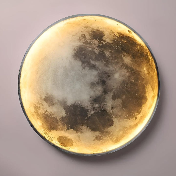 Modern Dimmable Lunar Wall Light With Moon Design