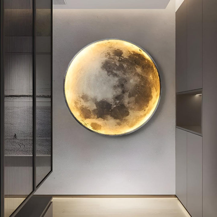 Modern Dimmable Lunar Wall Light With Moon Design