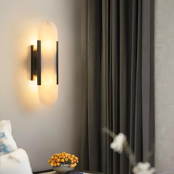 Modern Elongated Alabaster Wall Lights