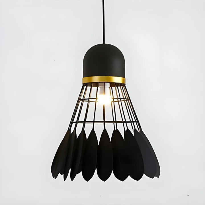Modern Floral Pendant Lighting with Flower Cage Shade Design