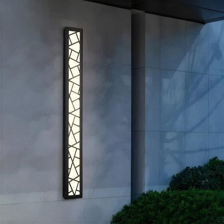Modern Geometric Exterior Wall Light For Patio Illumination