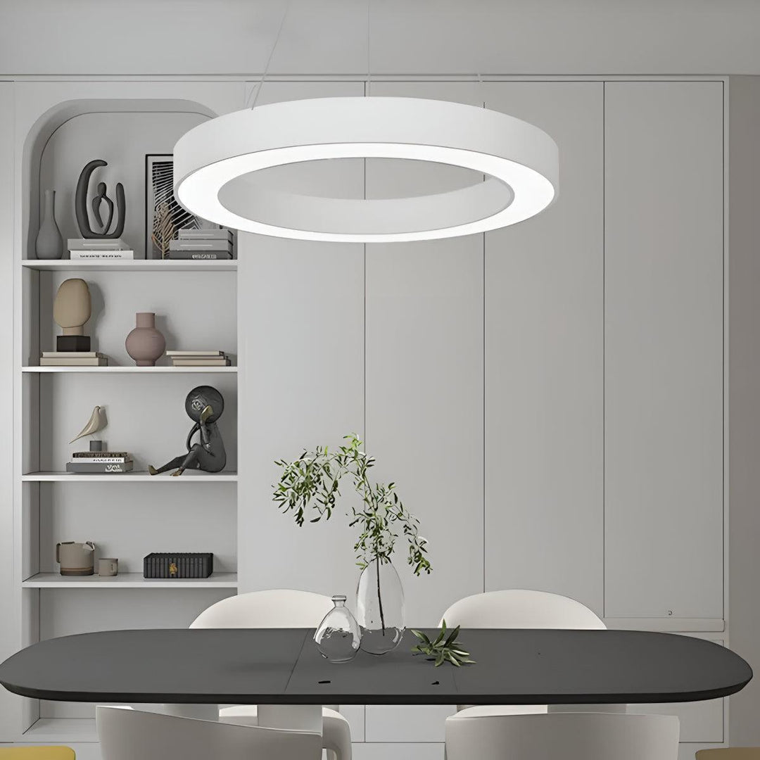 Modern Office And Gym Ceiling Lighting With Suspended Ring