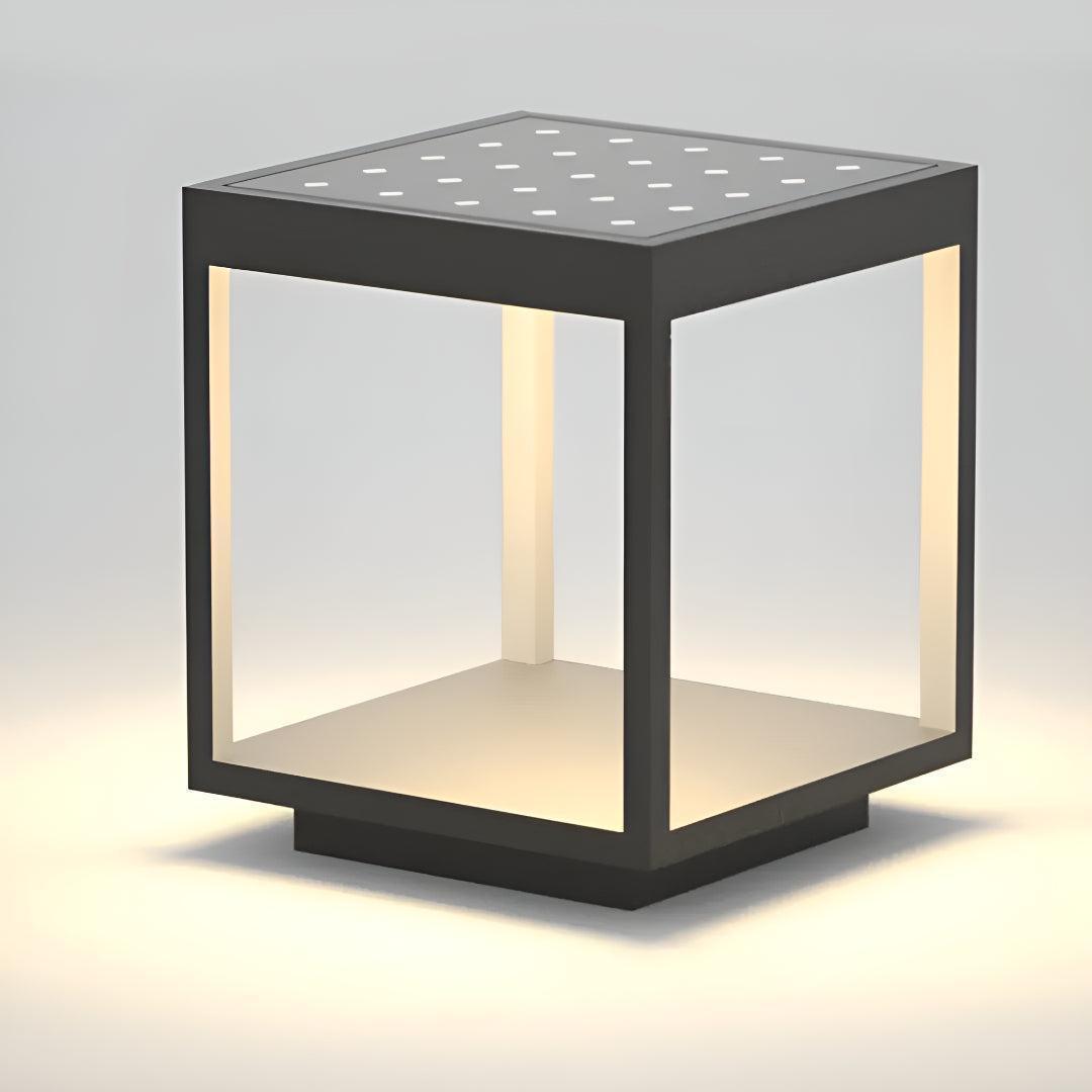 Modern Open Frame Post Lights for Outdoor Garden Walls