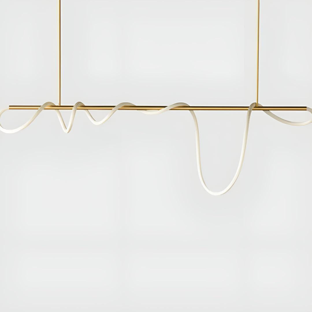 Modern Pendant Lighting With Flexible Flowing Tube Design
